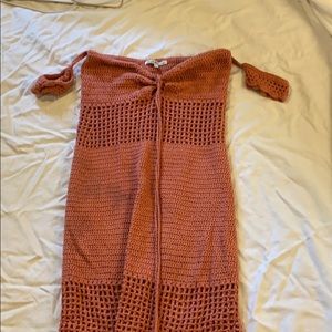 crochet dress off the shoulder